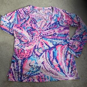 Lilly Pulitzer small 100% cotton blouse in beautiful colors